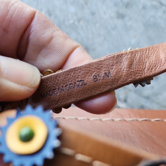 TORY BURCH Marguerite Terra Thong Sandals Brown/multicolr Flowers - Picture 11 of 15